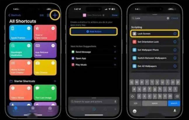 呼和浩特苹果14锁屏维修店分享iPhone14升级iOS16.4后如何创建锁屏快捷方式 