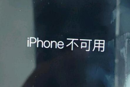 呼和浩特苹果服务网点分享锁屏界面显示“iPhone 不可用”如何解决 